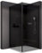 BERNSTEIN Duschkabine 100x100cm Höhe 195cm Eckdusche Fronteinstieg Duschabtrennung NT416 mit Rahmen mit Hebe- Senktür und Schwallschutzleiste, 8 mm ESG-Glas