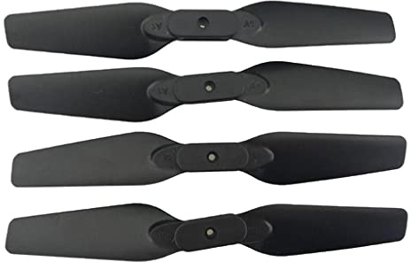 Harilla Drohnen Propeller Requisiten Ersatzteile für E58 S168 JY019 RC Quadcopter, 4 /Set, Schwarz