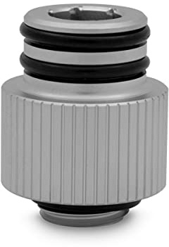 EK Quantum Torque Steckadapter M14 - Titan satiniert für EK-Quantum Reflection² Verteilerplatten, Adapter für Desktop-Computer