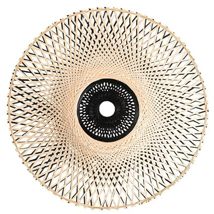 Qazqa Orientalisch Pendelleuchte, Pendellampe - Rina - Naturel, Rund, 50cm,