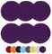 EXQUILEG 6er Set Stuhlkissen Sitzkissen, Sitzauflage Baumwolle Rund Stuhlkissen Waschbarekissen Auflage Kissen für Stühle Indoor Outdoor Sitzkissen (Violett,6er Set)