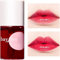 Tinte de labios y mejillas 3 en 1, lápiz labial líquido mini, mejillas y ojos hidratantes e hidratantes, brillo de labios resistente al agua de larga duración (#02 FRESA)