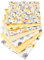 Uposao 7 Stück Baumwollstoff, 50x50cm Patchwork Stoffe Paket für mundschutzmasken zum Nähen Quilten DIY Dekoration Basteln Handwerken DIY Stoffstücke für Alle Arten von Kleinen Handgemachten,Gelb