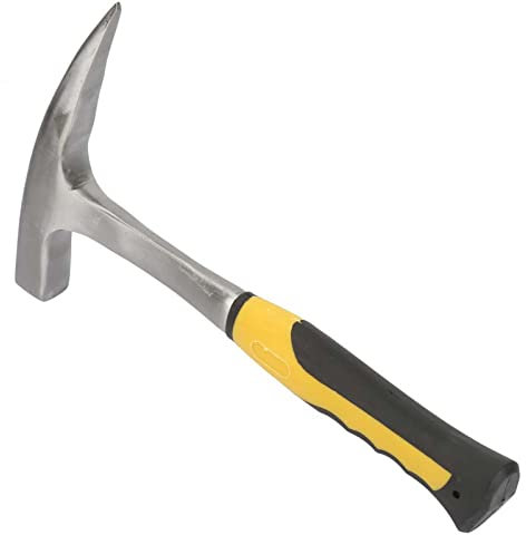 Entenschnabelhammer, Ziegelhammer, Flachkopfhammer, Flachmaulhammer, Doppelkopf-Flachmaulgeologischer Vermessungsziegel-Entenschnabelhammer (S)
