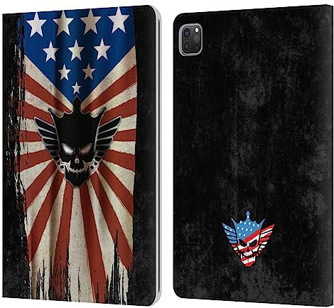 Head Case Designs Offizielle WWE Flagge in Notlage Cody Rhodes Leder-Wallet-Hülle Kompatibel mit Apple iPad Pro 11 2020/2021 / 2022