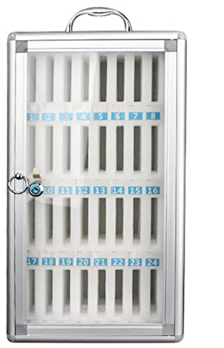 Coffre-fort pour téléphone portable scolaire Coffre-fort mural pour rangement de cartes avec serrure de sécurité pour bureau de classe, peut contenir 32 téléphones