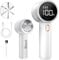 BZGG Rasoir Anti Bouloche Électrique,Écran LED,Rechargeable Câble Type-C,Tête à 6 Lames Fraise à Peluches,Idéal pour Vêtements Canapés Couvertures Rideaux,Blanc.