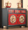 OPIUM OUTLET Möbel Kommode Schrank Sideboard chinesisch asiatisch orientalisch Vintage handbemalt Lieferung komplett montiert Holz (33082-9)