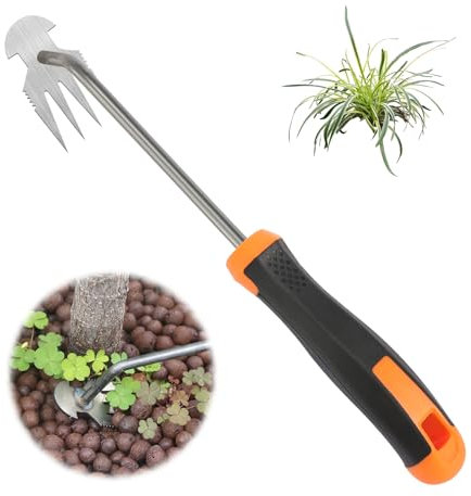 WGDVVJV Weed Puller With 4-Claw Hoe Gardening Hand Tools Weed Remover Tool Weeding Tools Garden Hoes for Weeding Weeding Artifact Uprooting Weeding Tool for Garden Patio Crack Lawn