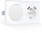 CNBINGO Kipplichtschalter mit USB Steckdose Unterputz, Glas Schuko Steckdose mit 2,1 Amp USB-A Port, 1 Fach 1 Weg Glas Lichtschalter, Weiß