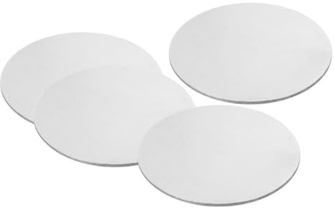 PATIKIL Disco de Acero de 75 mm, 4 Piezas de Etiquetas en Blanco de Estampado de Metal Círculo Placa Redonda de Metal para Grabado Laser Estampado Artesanal de Acero Inoxidable 304