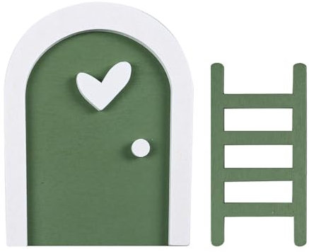 Accessoires de jardin féerique pour arbres de cour, nain de fée miniature, portes et fenêtres, sculpture de jardin, décoration de porte de fée, décoration d'extérieur (taille unique)