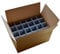Wine Glass Packing Box - Pack of 2 | Glassware Box | Strong - Brown Double Walled Cardboard Box | 15 Cells | Glass or Item max Width 97mm, Glass max Height 240mm | Box ref. 240-15-C-II