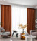 Aotiwe Blackout Curtain Bedroom, Gardinen Wohnzimmer Kurz Modern Einfarbig Orange Deko Gardinen Polyester 2er Set 137 x 160cm