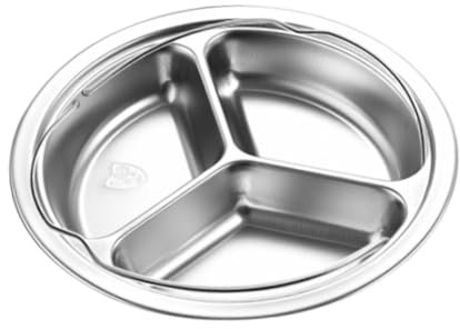 Dualoai Dampfgarer aus Edelstahl, unterteilt in Lebensmittelpfanne, Dampfkorb, Wassertrennung, Bratpfanne für die Küche, S