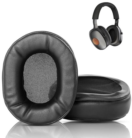 XRHTONG Prime Ohrpolster-Ersatz kompatibel mit House of Marley Positive Vibration XL Kopfhörern, Protein-Leder/Memory Foam Polster
