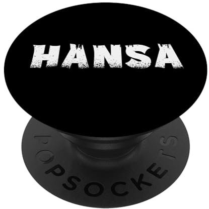Hansa Fan PopSockets Klebender PopGrip - Schwarz - Handy-Halter - Rostock Fans - CELL_PHONE_GRIP