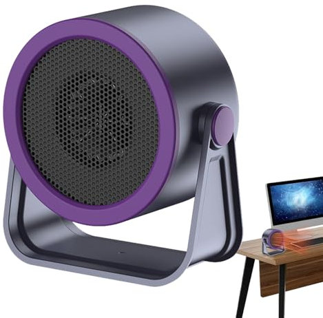 Xujuika Chauffage Petite Pièce | Petit Chauffage De Bureau Silencieux | Petit Chauffage Electrique Portable | Chauffage D'appoint Rechargeable Avec 2 Réglages De Température, Chauffage Personnel