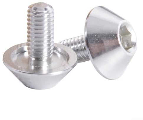 Screws M5 10mm Designed for Mounting Mountain Bike Bottle Cages and Racks Securely (silver)