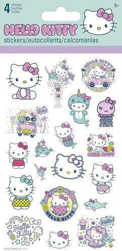 Sanrio - Hello Kitty 20 - Kawaii Vacation Standard Stickers - 4 Sheet