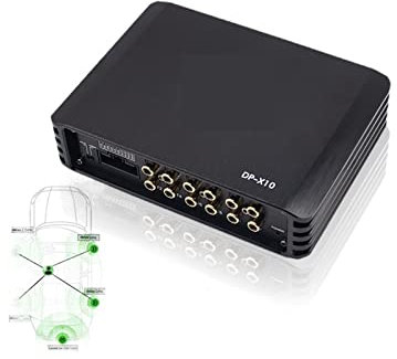 YQVEOT Amplifier, DP X10 Car 4 Ch Power Amplifier 8 Channel Dsp Processor Amp Equalizer Amplificador Automotivio Sound for Car, Home