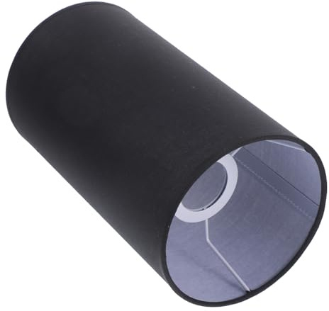 DOITOOL Stofflampenschirm Ersatzlampenschirm Für Tischlampe E27 4,2cm ø Abnehmbar Aus Textil Material Schwarz Tisch Stehlampe Schlafzimmer Wohnzimmer