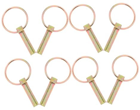 Garneck 8 Pièces Goupilles de Verrouillage Détachement pour Remorques Tondeuses à Gazon et Tracteurs Accessoires Robustes et Fiables