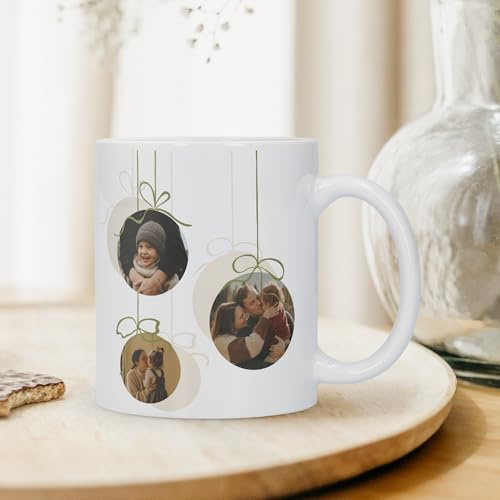 Tasse mit Foto personalisiert - Zaubertasse Bedruckt mit Foto, erscheint magisch bei heißem Getränk (Zaubertasse) (Weiß)