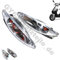 BLINKER SET * RECHTS & LINKS * KOMPLETT * KLARGLASS z.B.für REX RS400 / RS460 BENZHOU YIYING YY50QT-14 TOP SPEED BAOTIAN BT49QT REX RS460 BOSTON 8 ZNEN ZN50QT AGM GMX und baugleiche CHINA ROLLER GY6