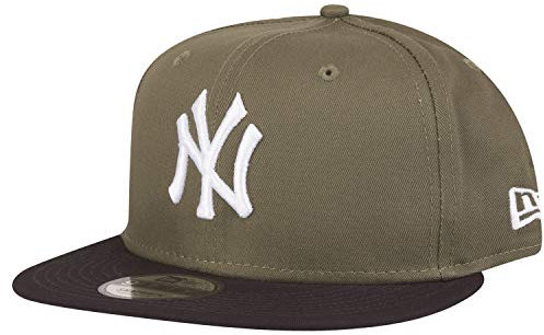 New Era Colour Block 9Fifty Snapback Cap NY Yankees Khaki Schwarz, Size:M/L