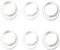 BAAQII Ersatzlampe E14 für Lampenschirm, Weiß, 6 Stück