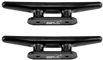 Riloer Cornamusa de nailon de 4 /6/8 , para barcos, canoa, pontón, yate, kayak, muelles, abrazadera de cuerda, 2 uds.