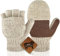 Migliore Wear Winterhandschuhe Herren Damen, Fleece Fingerhandschuhe, Rutschfester Griff & Touchscreen Thermohandschuhe, Warme Wollhandschuhe Fingerlose für Radfahren Angeln