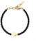 GAVU Herren Armband mit Kreuz Mattierter Onyx Perlen Armband