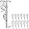 Sufe Gathukila 12 PCS Clear Plastic Valance Clips for Blinds, Window Blind Clips, 2.5 Inch Tall