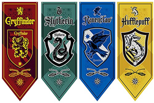 bandera harry fiesta potter navidad para Harry Potter Hu-fflepuff 120X40CM