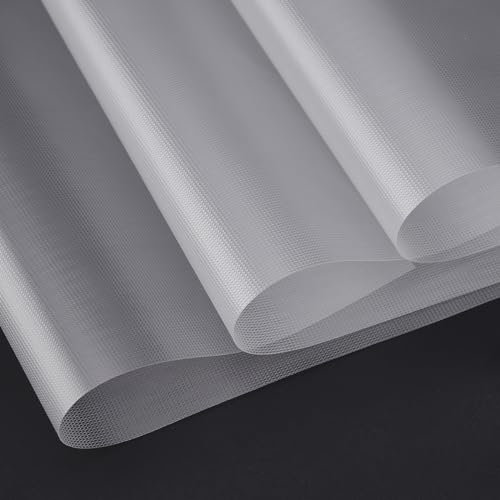 AHANDMAKER 40 pezzi tessuto solubile in acqua, formato A4, punto croce solubile, scompare in acqua, stabilizzatore per ricamo, ricamo fai da te, 7,87 x 11,(6) cm