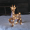 Lights4fun 36cm LED Acryl Rentier Figur innen und außen Rentier Weihnachtsfigur Weihnachtsdeko Weihnachtsbeleuchtung Außen Gartendeko