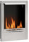 HOMCOM Bioethanol-Wandkamin mit 0,9L-Brenner für eine Brenndauer von 3,3 Stunden, Einbau-Biokamin aus Stahl, Ethanol-Innenkamin mit 20㎡-Abdeckung, 48x18x59 cm, Silber
