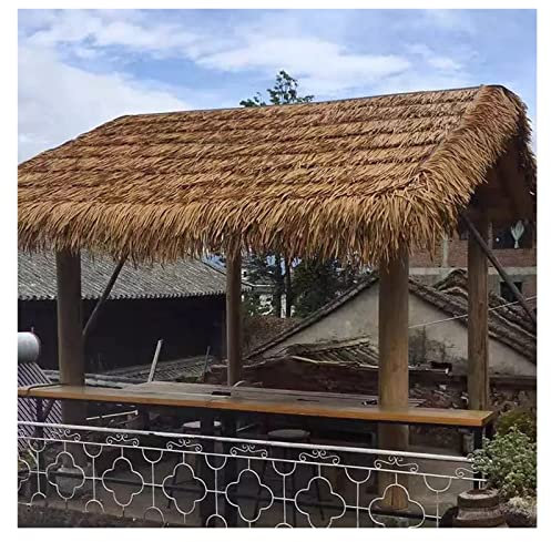 Rouleau d'herbe de chaume mexicaine synthétique améliorée pour tiki bar cabanes et décorations de jardin