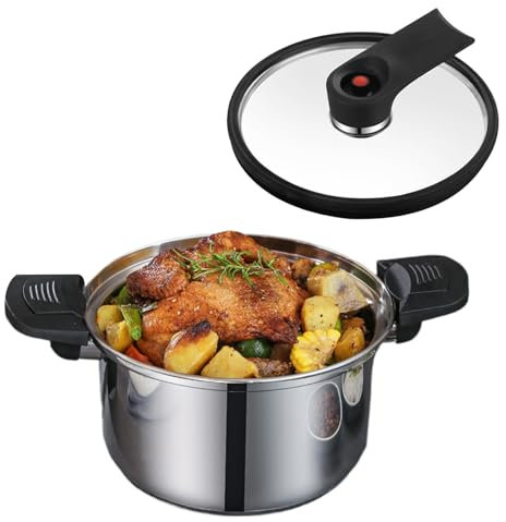 Mini olla a presión, olla de acero inoxidable de baja presión, utensilios de cocina para inducción, estufas eléctricas