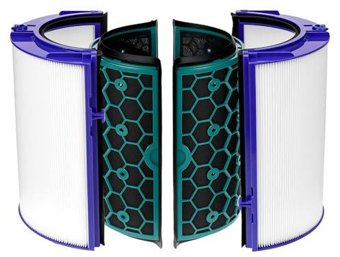 QWORK® Luftreinigerfilter, Hepa-Ersatzfilter, Kompatibel mit Dyson Pure Cool TP04 HP04 DP04