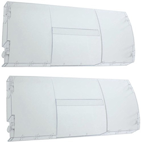 SPARES2GO Drawer Cover Flap Basket Handle Front for Beko Fridge Freezer (Pack of 2)