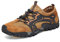 FLARUT Herren Sportsandalen Sommer Trekking Sandalen Wanderschuhe Outdoorsandalen Super Atmung Draussen Hiking Schuhe Mesh Vamp Wasserschuhe Sport Laufen Klettern(Braun,46)