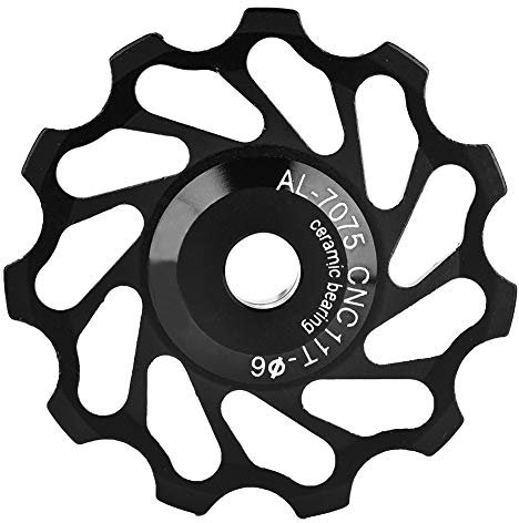 Alomejor Umwerfer Riemenscheibe, 11T Keramik Stützrad für 4/5/6 mm