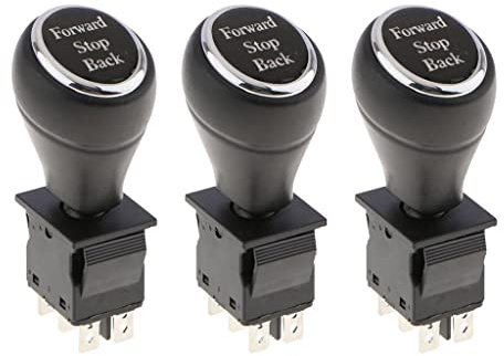 Almencla Interrupteur de Putter de Voiture Électrique pour Enfants 3pcs, Interrupteur de Joystick D'Arrêt Vers Avant Vers Arrière - Noir 1