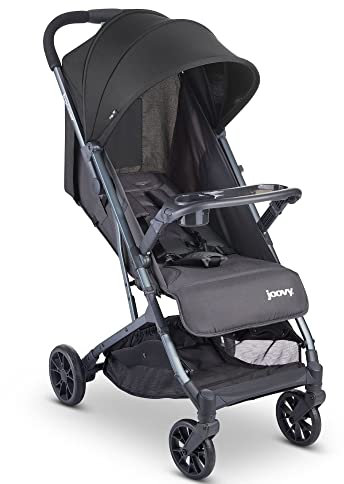 Joovy Kooper Kinderwagen, Leichter Kinderwagen, kompakt zusammenklappbar mit Ablage, grau