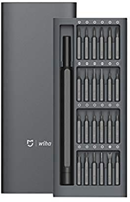 MXJEEIO Xiaomi Mijia Wiha Multi Tool 24 Precision Screwdriver Heads Anti-Rust Alloy, Profesionales, Con Fuerza Magnética, Con Caja de Almacenamiento, para Reparar Computadora, Cámara, Móvil, Reloj