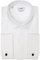 Xact Herren Formales Smokinghemd, Doppelmanschette - Manschettenknöpfe inklusive (White - Standard Collar - Pleated Fly Front) 47
