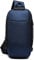 FANDARE Neu Brusttasche Diebstahlsicherung Sling Bag für 10,5 Zoll Tablet Herren Damen Schulranzen Umhängetasche mit USB-Ladeanschluss Daypacks für Schule Abenteuer Reisen Joggen Sporttasche Blau A